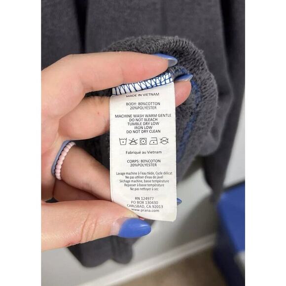 Prana Sherpa Crew Gray Sweatshirt Style #M2SHER311 Size 2XL Men’s - Picture 7 of 9